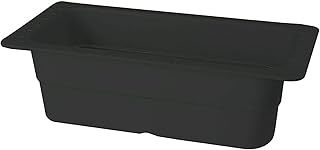 GET ML-21-BK Half-Size Insert Melamine Food Pan, 4" Deep, Black