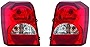 KarParts360 Compatible With Dodge Caliber Tail Light 2007 Driver and Passenger Side Pair/Set | CH2818109 + CH2819110 | 5303753AG + 5303752AG