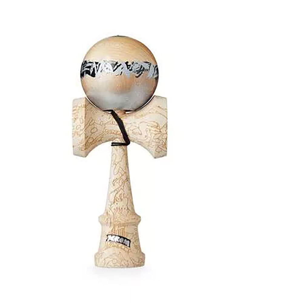 KROM Kendama Unity Halcyon - aus Ahornholz für Anfänger und Fortgeschrittene - Geschicklichkeitsspiel für draußen und drinnen - Holzspielzeug mit Schnur und Ball - Kendama Skilltoy Kugelfangspiel