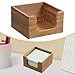 Amagogo Sticky Note Holder Notepad Holder Organizer Desktop Wood Memo Pad Dispenser for Desk Supplies Office