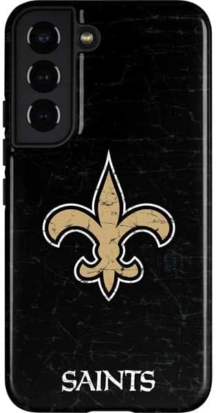 Skinit Pro Phone Case Compatible with Galaxy S22 - Officially Licensed NFL New Orleans Saints Design
