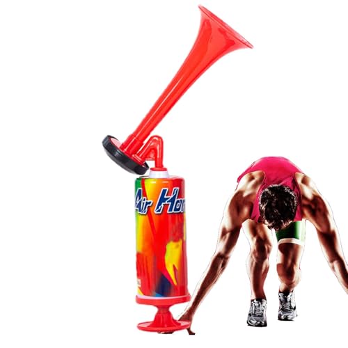 Corne de stade de football - Corne de football - Corne de football - Corne de football puissante et portable - Avec pompe à air - Noisemaker puissant pour les fans - Corne de sport de style Vuvuzela