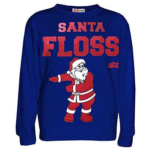 Jumper Santa Floss pull de Noël original à offrir aux enfants de 9 à 10 ans