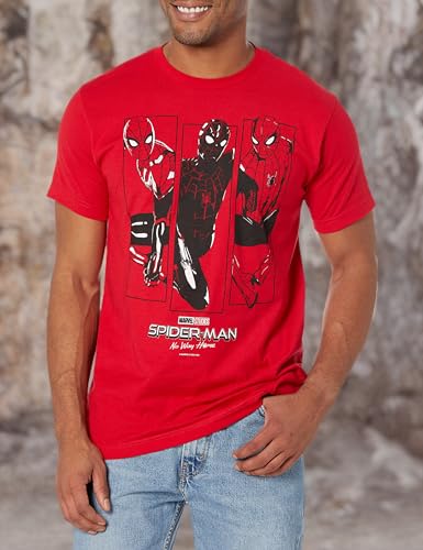 Marvel Mens Marvel Spider-Man No Way Home Three Suit Panels Men's T-Shirt - Image 4