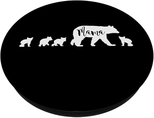 Miniatura 2 de PopSockets de regalo para mamá con 4 cuatro cachorros