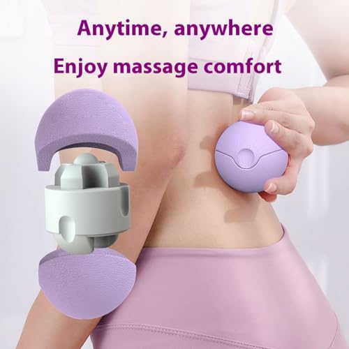 Vartraflux Multifunctional Fascial massage balls -Therapy Ball for Trigger Point Massage -Massager for Myofascial Release(purple)