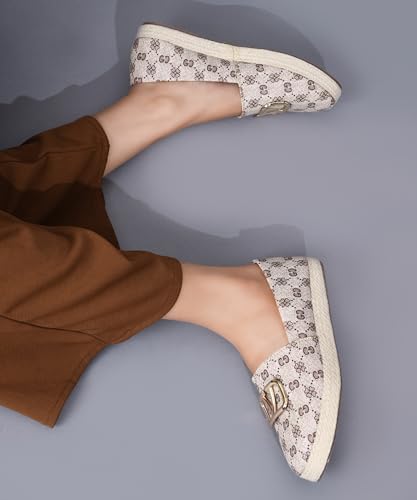 Image of JM LOOKS Women Slip On Platform Loafers with Buckle Detail Upper