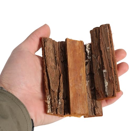 BYHER 4" Craft Sticks, 45Pcs Wooden Sticks for Crafts, Natural Wood Log Twigs for DIY Photo Props, School Projects, Card Making (Rustic)