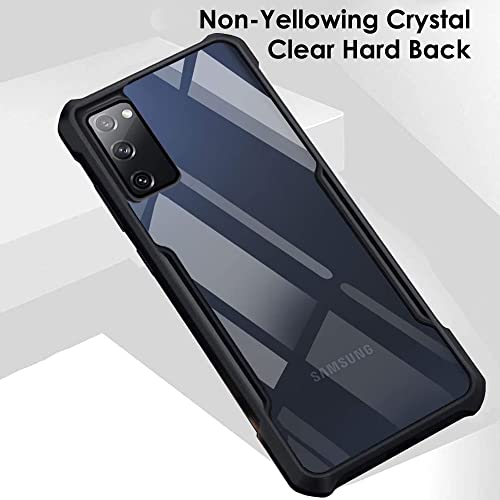 TheGiftKart-Crystal-Clear-Samsung-Galaxy-S20-FE-S20-FE-5G-Back-Cover-Case-360-Degree-Protection-Shock-Proof-Design-Transparent-Back-Cover-for-Samsung-Galaxy-S20-FE-S20-FE-5G-PC-TPU-Black-Bumper