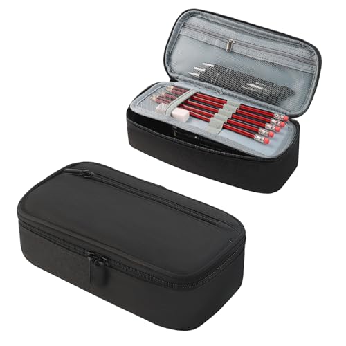 KAHOUI Federmäppchen Erwachsene Große, 2 Fach Oxford-Stoff Mäppchen...