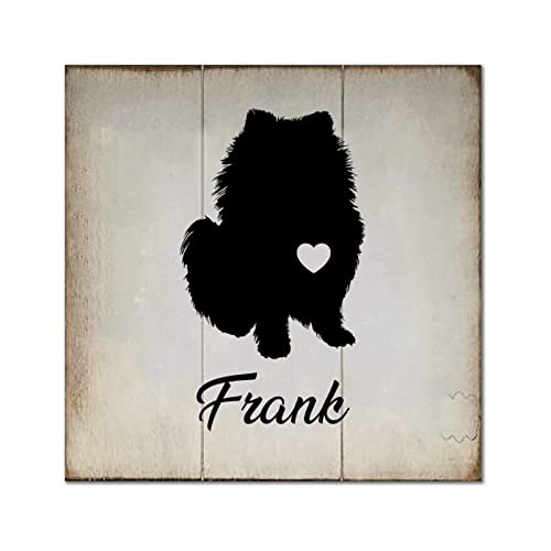 Décoration murale rustique en bois chien personnalisé cadeau pendaison crémaillère