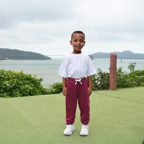 Bumeex 3 Pack Toddler and Boy Sweatpant Joggers Pants Fashion Cinched Hem Athletic Jogging Sweat Pant 100% Cotton 2-14 Yars2