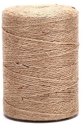 ficelle, corde, Ficelle de jute naturelle 50/80/100/300 m - Ficelle en toile de jute - Corde de chanvre - Cordon d'emballage de cadeaux de mariage - Fil for fleuristes - Décoration artisanale - Corde
