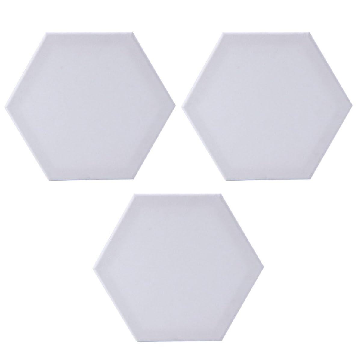 Planche à dessin stable en toile blanche de coton lot de 3 panneaux hexagonaux faciles à transporter