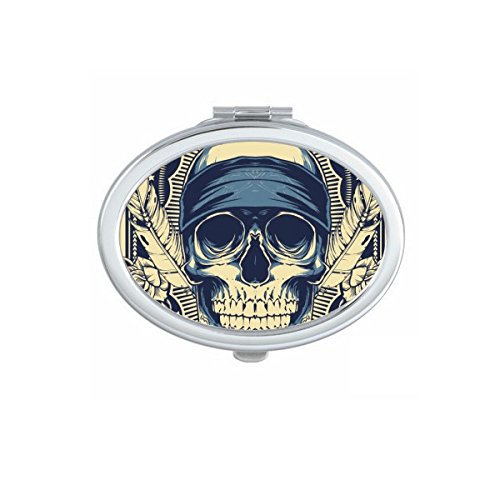 Miroir compact de poche ovale pour ajuster son maquillage n'importe où