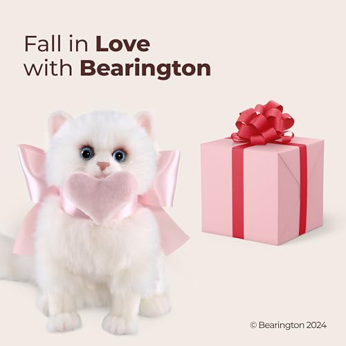 Image of Bearington Pretty Kitty Stuffed Cat - 10 Inch Kitten Stuffed Animal - Cat Plush - Stuffies for Girls