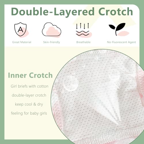 Girls Cotton Underwear Tagless Baby Panties for 2-10 Years Toddler Panties Soft Breathable Assorted Briefs 8 Packs3