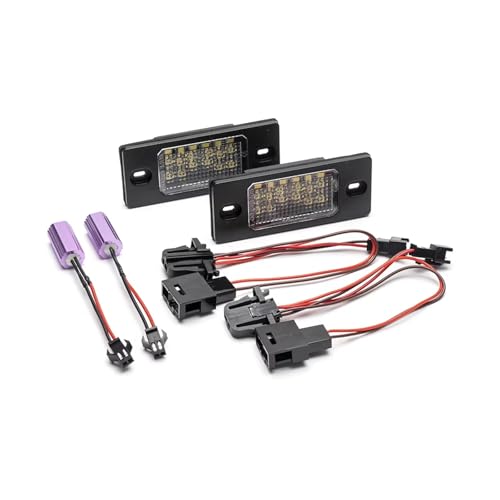 Luces matrícula coche led passat bora limusina luz placa auto 1999 2004 5