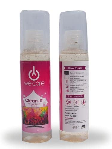 We Care Solution Thy Need Clean-It Universal Screen Cleaner Set of 2_FBAWC006