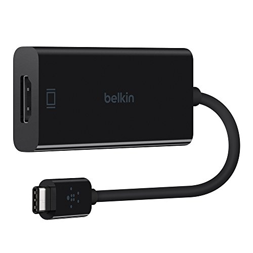 Belkin Adapter HDMI auf USB-C (4K bei 60 Hz, 4096x2160, unterstützt Thunderbolt 3 und HDCP 2.2) schwarz