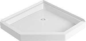 PROFLO PFSB3636NEO Morenci 36" x 36" Neo-Angle Shower Base with Triple Threshold and Rear Drain - White