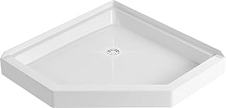 PROFLO PFSB3636NEO Morenci 36" x 36" Neo-Angle Shower Base with Triple Threshold and Rear Drain - White