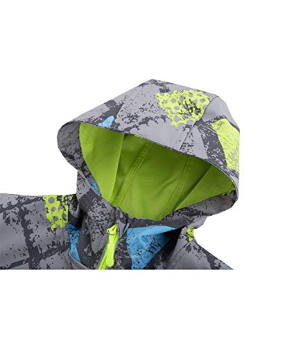 M2C Girls Boys Hooded Softshell Pattern Windproof Active Jackets with Composite Mesh4