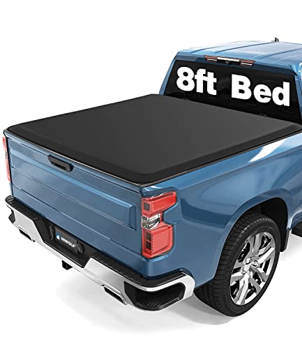 HIWOLF Soft Roll Up Truck Bed Tonneau Cover Fits 1999-2006,