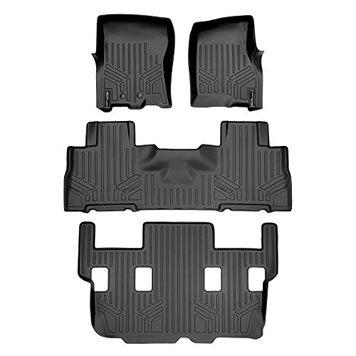 One-Day Sale: Up to 40% Off MAXLINER Floor Mats 3 Row Liner Set Black for 2011-2017 Expedition / Navigator with 2nd Row Bucket Seats Without Console (No EL or L Models)