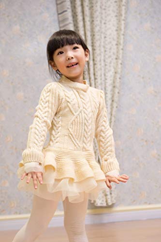 Plustrong Girls Winter Knited Long Sweater Dress with Tutu3