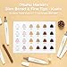 Ohuhu Alcohol Markers Skin Tone Marker Slim Broad and Fine Double Tipped Alcohol-based Marker Set for Artists Adults Coloring Professional Illustration, 24 Portrait Colors Kaala Markers Refillable