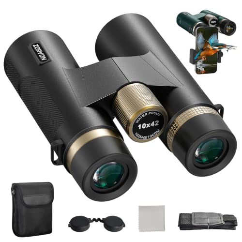 Binoculares 10x42 HD para adultos, impermeables miniatura 1