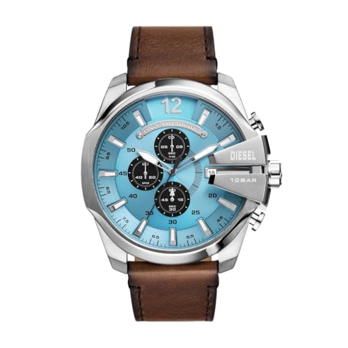 Catálogo para Comprar On-line Reloj Diesel que puedes comprar esta semana. 44 Diesel Reloj, modelo: dz4657 mega chief de piel en color marrón para hombre