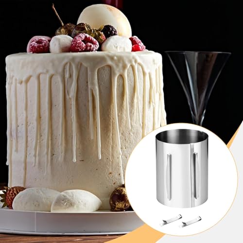 Anillo para pastel ajustable y resistente de acero para repostería casera 8