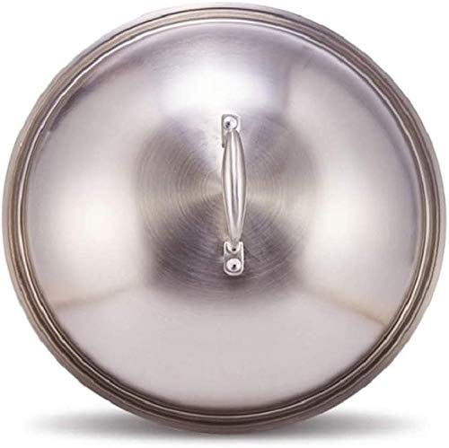Wok con tapa 32 cm acero inoxidable antiadherente miniatura 3
