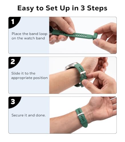 Anillas de sujeción de 20 mm para Garmin pack de 14 cierres de silicona multicolor 4