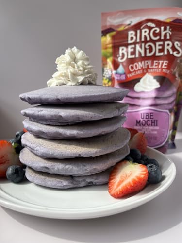 Birch Benders Ube Mochi Pancake and Waffle Mix, 14 oz 14 Ounce (Pack of 1)