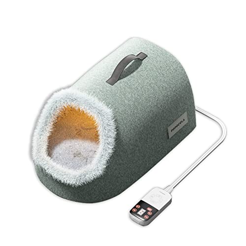Cama calefactable para gatos y mascotas, 9 niveles ajustables