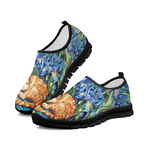 Image of Womens Slip On Walking Shoes Non Slip Loafer Breathable Holiday Travel Shoe Lightweight Casual Low Top Sneakers SizeUS 5.5-11.5
