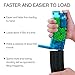 Ludex 6mm Airsoft Speed Loader for Pistol/SMG/Rifle-Sized Mag, 500 Rounds Large Capacity Airsoft BB Speed Loader with Gas Mag Adapter Fast Quick Magazine Reloader-Blue