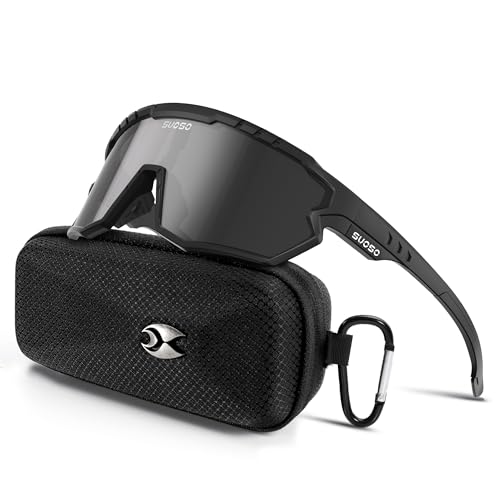 suoso Polarized Sports Sunglasses-Men-Women Cycling-Sunglasses: Running Sun Lightweight Sun Glasses UV Protection Fishing