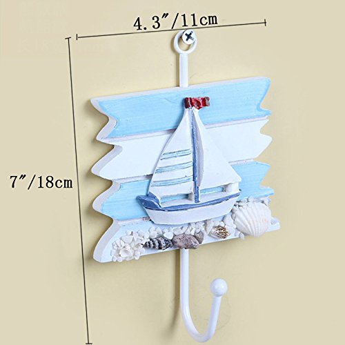 ZZ-Lighting-Creative-Clothes-Hook-Towel-Hat-Coat-Hangers-for-CloakroomClothing-ShopPorch-Beach-Themed-Wall-Hooks-Rustic-Wall-Decorations-Decorative-Hanging-Hook-for-Childrens-Room-4-Hooks 418zKzKvUQL