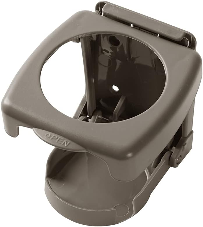 Plastic Folding Car Truck Drink Cup Can Bottle Holder Stand (Beige)