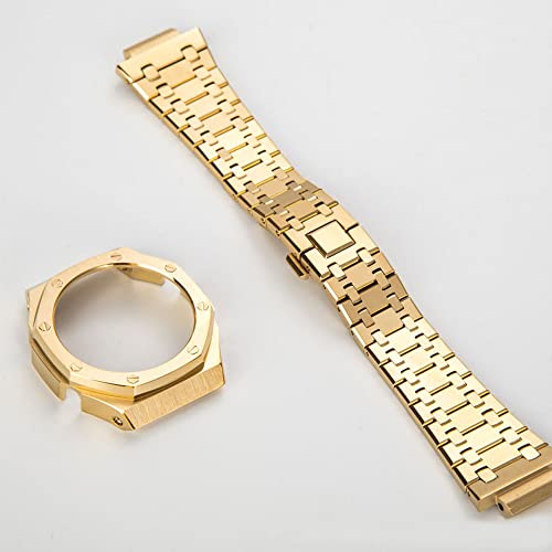 GA2100 Metal Watch Band Case Replacement Kit, Stainless Steel Strap Bezel Accessories Compatible with Casio Mens G-Shock GA2100/GA-2110 Watches