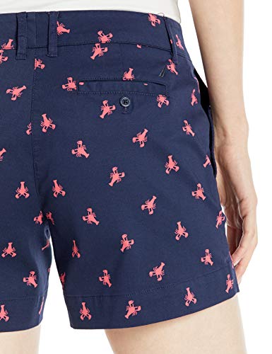 Nautica Women's Comfort Tailored Stretch Cotton Solid And Novelty Short, Lobster Print, 16 #TOP2