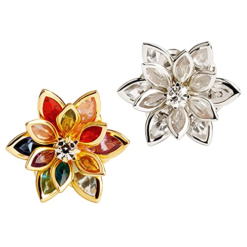 KUBOOZ Fashion Colorful Dream Flower Elegant Ear Plugs Tunnels Gauges Stretcher Piercings Jewelry4