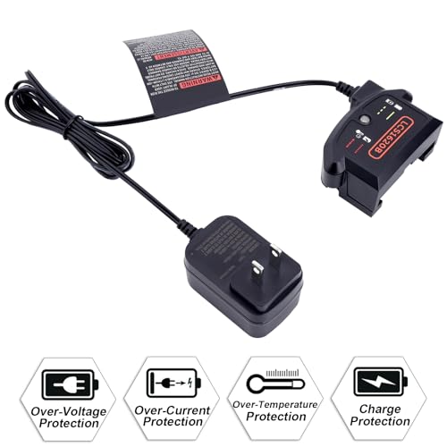 Image of Elefly LCS1620B 20V Lithium Battery Charger Compatible with Black & Decker 20V Lithium Battery LBXR20 LB2X4020 LBXR2020-OPE LBXR2020APB LB2X3020-OPE LB2X4020-OPE