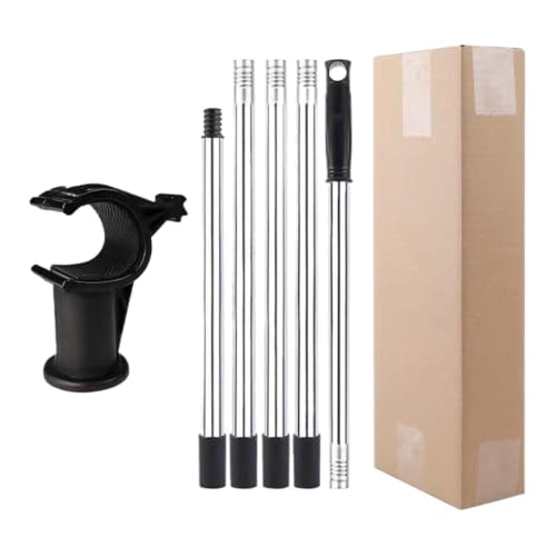 Abridor de persianas telescópico de acero inoxidable para ventanas altas 2