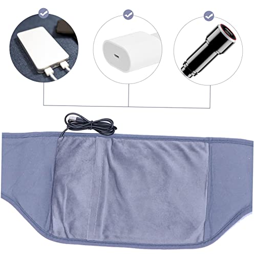 Cinturón térmico menstrual con soporte lumbar y masajeador USB miniatura 6