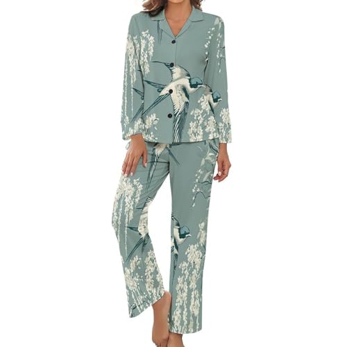 Pyjama femme boutons col revers aux finitions soignées